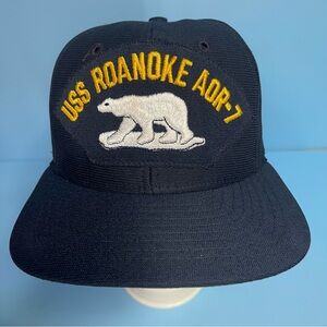 USS ROANOKE AOR-7 hat.                                                      H038
